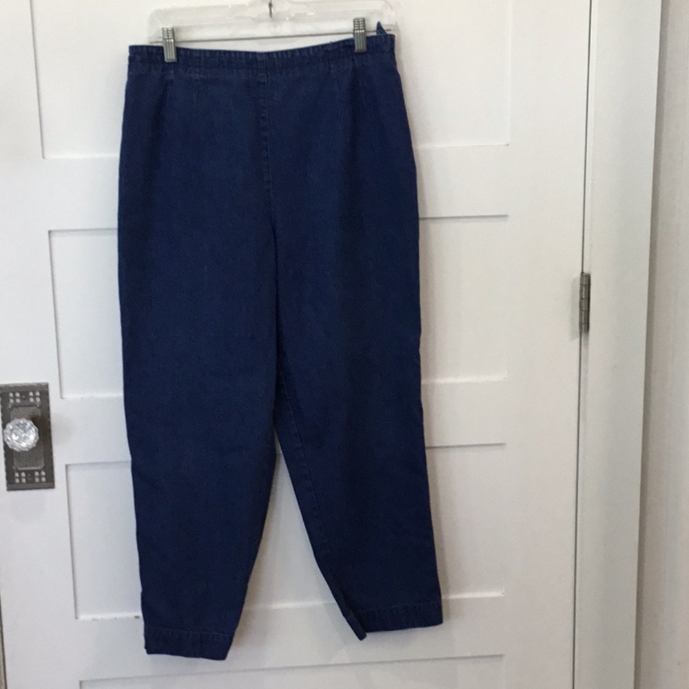 Talbots side-zip jeans.